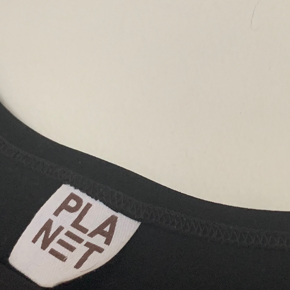 PLANET by Lauren G Black Asymmetric Jersey Tunic - Picture 13 of 14